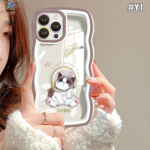 (Lokal Ready) Xinyu Casing hp Xiaomi Poco M3 Pro Poco M3 Poco X3 NFC Poco X3 Pro Lucu Kartun Bulan Kucing Tepi Gelombang Sarung Telepon Genggam Soft Cover