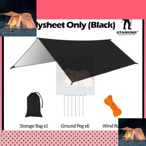 Ultralight Weight Flysheet Waterproof Groundsheet Camping Tarp Alas Tent Bumbung Khemah