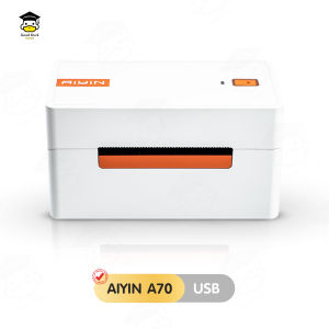 เครื่องพิมพ์ใบปะหน้า เครื่องพิมพ์ฉลากสินค้า เครื่องพิมพ์ความร้อน ปริ้นเตอร์ คมชัด A70 ไม่ใช้หมึก ที่อยู่ลูกค้า Thermal Label Printer USB Bluetooth