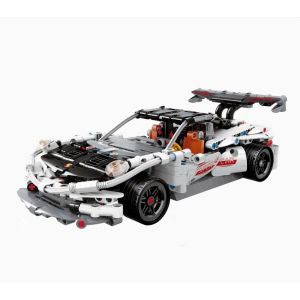 91008 Bộ đồ chơi xếp hình mô hình xe đua Ô tô trắng tốc độ Alabaster Glider