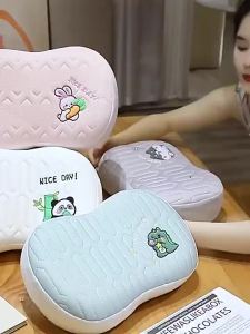 Latex Ice Silk Memory Foam Small Pillow Cat Belly Single Nap Pillow Office Sleeping Handy Tool Student Lunch Break Pillow丝绸记忆海绵小枕头猫肚单枕办公睡觉方便工具学生午休枕头