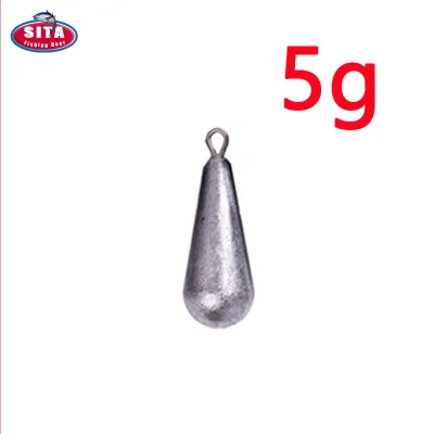 STIA 5G-80G Lead Sinker Copper Ring Sea Fishing Lead Sinker Tackle Sinker For Fishing