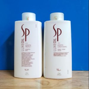 Dầu gội xả SP luxeoil Wella phục hồi tóc hư tổn 1000ML