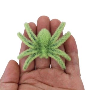 PLUMFOU Funny Halloween Plush Spider Realistic 3D Artificial Spider Holiday Decor Cartoon Flocking Black Spider Party Prop