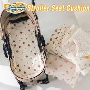 Aoduoyaya Baby Stroller Cushion Pad Universal Four Seasons Breathable Pure Cotton Baby Stroller Mat Mattress