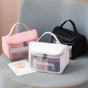 Túi WASHBAG THẾ HỆ MỚI Dạng Hộp Có Nắp Khoá Đựng Mỹ Phẩm/ Du Lịch Tiện Lợi