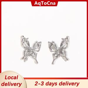 [COD] AqToCna Ship within 24 hours 2pcs Rhinestone Decor For Clip On Earbuds Open Ear Decorative Zirconia Earphone Accessories Removeable DIY Earphone Decoration