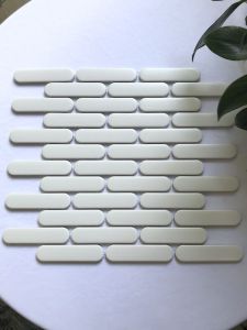 Gạch mosaic thẻ que đầu tròn ốp lát trang trí ốp tường trang trí lát nền các quán ăn cafe sapa khách sạn ốp bếp nhà tắm độ bền cao giá rẻ hàng sẵn chịu nhiệt tốt dễ vệ sinh