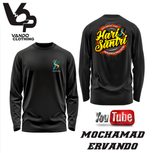 Vando Kaos Hari Santri Nasional 2024 Logo Resmi Kemenag Lengan Panjang Pria Wanita Vol 11