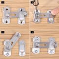 Stainless Steel Door Hasp Latch Lock Sliding Door Window Cabinet Fitting Room Stainless Steel Safety Pack lock Clasp. 