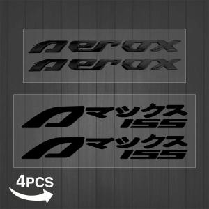 For AEROX155 AEROX 155 NVX155 Motorcycle Stickers Emblem Badge 3D Decal Raised Tank Motor Bike Body Visor Helmet Side Fit Decals