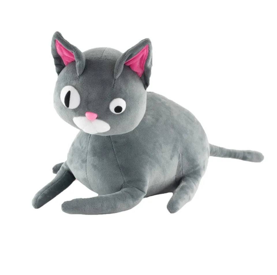 Grey cat 2025 plush toy