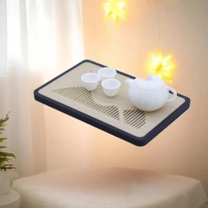 QUANSEN 1 12 Dollhouse Mini Teapot Teacup Drain Tray Set Model Dollhouse Micro Scene Decoration Accessories Pretend Play Toys