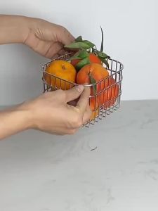 #Hot selling# Kitchen Rack 304 Stainless steel draining basket for home use fruit and vegetable washing storage basket square sink draining rack dayuan