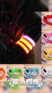 Night Running Armband LED Light Outdoor Sports Battery Type Safety Arm Warning Bike Light Wrist Belt