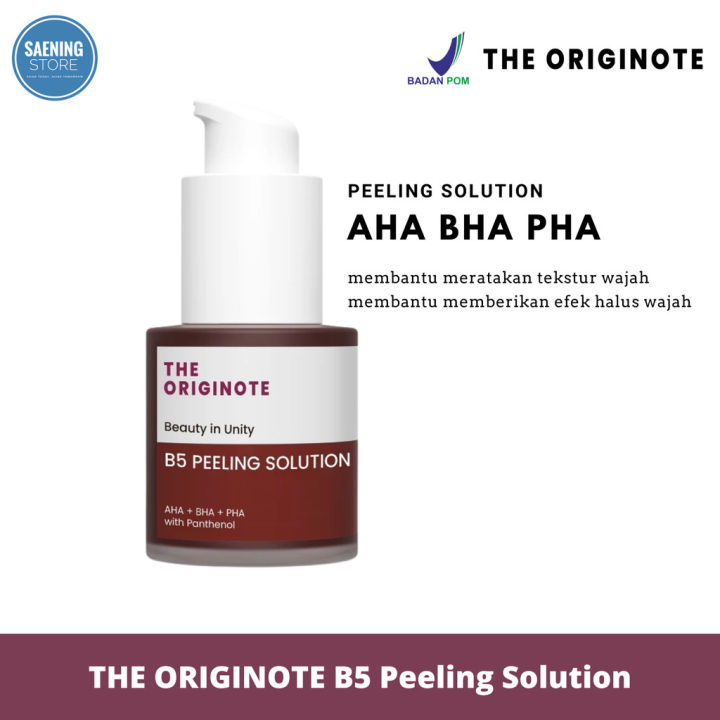 The Originote B5 Peeling Solution - Serum Exfoliating Eksfoliasi Wajah ...