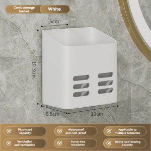 Bathroom Storage Rack Wall-mounted Bathroom Storage Rack Toothbrush Comb Storage Rack