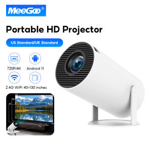 MeeGoo Projector 4K HD 1080 x 720P Wireless Smart Projector Android 13.0 LCD Mini Portable Home Theater