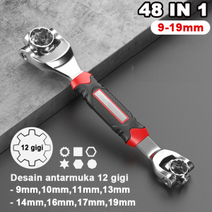 NESO Kunci Pas Tiger 48 in 1 (COD) Universal Wrench Socket Elektronil obeng Kunci Ring Profesional Mobil Motor Serbaguna NT27