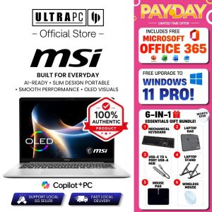 MSI Modern 14S AI+ – 14" OLED – Intel Core Ultra 7 – 32GB RAM* – 1TB SSD – Copilot+ AI Laptop