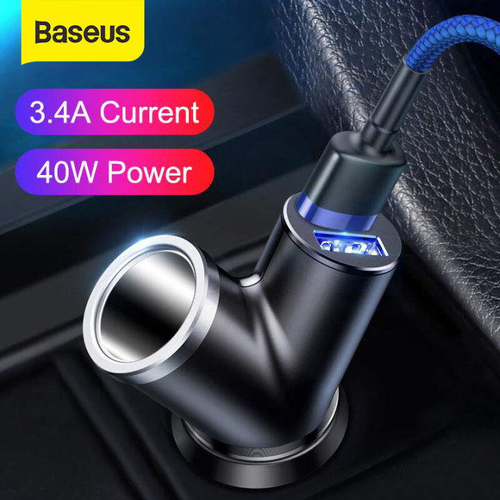 Phone Charger Car Charger For Iphone Xr Baseus 40 W 3-in-1 USB Car