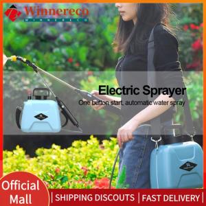 【winnereco】5L Electric Sprayer USB Rechargeable Garden Irrigation Sprinklers 2 Modes Telescopic Handle 360 Rotating Nozzle with Shoulder Strap Garden Supplies
