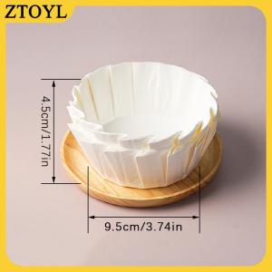 ZTOYL Basque Cheesecake dầu Khay giấy có thể gập lại khuôn bánh dùng một lần phát hành Mousse bánh Giấy nướng dầu bằng chứng cạnh giấy