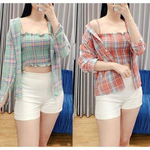 Ami Collection_ID - Sale! / Setelan Wanita Kemeja & Kembem Lisa / Setelan Kemeja & Kembem / Setelan Wanita / Set Kemeja / Set Kembem / Setelan 2IN1