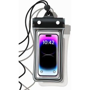 Floating Airbag Waterproof Phone Pouch Transparent Touch Screen Dry Bag with Lanyard