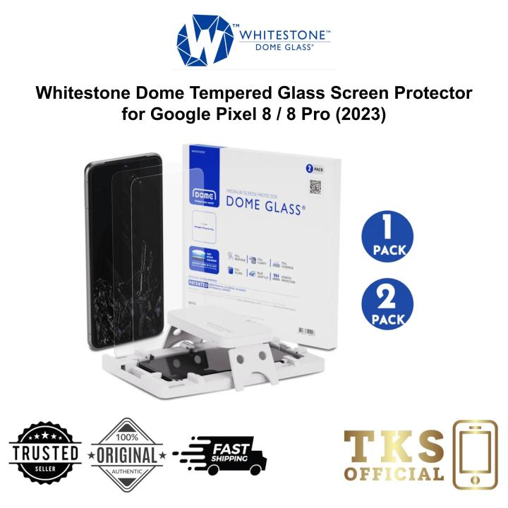 whitestone dome glass screen protector for google pixel 8