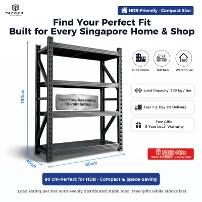 【SG Ready Stock】Heavy Duty Storage Rack Shelf Boltless Storage Rack Boltless Metal Rack Shelf Shelves Boltless Metal Storage Rack Shelf Adjustable Shelves，Boltless Metal Shelf Rack Display Storeroom Warehouse Storage Rack Shelves，Storage Shelf Organiz