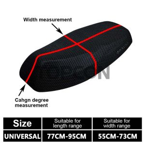 Motorcycle Seat Cover Mesh Breathable Non-Slip 3d Black Seat Cushion Universal