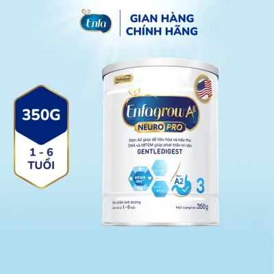 Sữa bột Enfagrow A2 Neuropro 3 cho trẻ từ 1 - 6tuổi – 350g