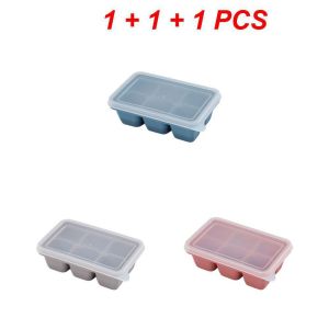 Aqrau 【COD】6 Ice Cubeถาดน้ำแข็งแม่พิมพ์ทำน้ำแข็งถาดทำน้ำแข็งแม่พิมพ์น้ำแข็งเครื่องทำน้ำแข็งicemakerทําน้ําแข็งPE❄️❄️❄️