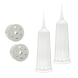 แจกันสุสานทนทานต่อสภาพอากาศดอกไม้ผู้ถือการก่อสร้างกันแตกสำหรับสวนอนุสาวรีย์ลาน2แพ็ค