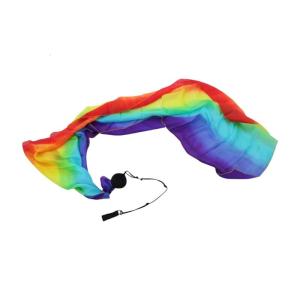 1Pair Belly Dance Veil Poi Balls with Large Scarf 200cm Belly Dance Veil Poi Balls with Cloth for Belly Dance Training