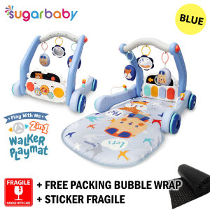 Sugar Baby Play with Me 2 in 1 Baby Walker and Piano Playmat Sugarbaby Alat Bantu Jalan Anak