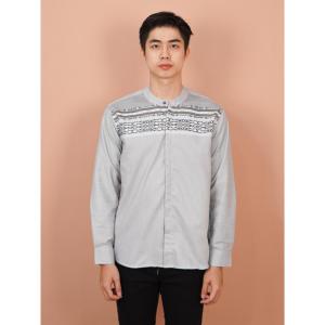 Swipe Up Kemeja Koko Pria Modern Lengan Panjang