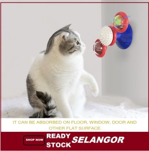 ICE Stock Selangor Cat Toy Turntable Teasing Interactive toys interactive with Catnip Scratching Tickle Pet ball toys Cat Supplies