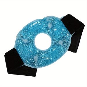 ADREE Có thể giặt được Dây đeo chườm lạnh bằng gel mềm Hạt gel mềm Có thể tái sử dụng Gạc chườm lạnh thể thao Di động Dây đeo có thể điều chỉnh Miếng Gel Lạnh Giảm đau do bong gân mắt cá chân