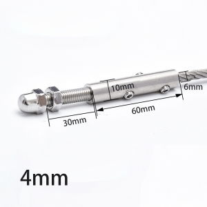4-8mm Stud Tension End Joint Elbow Section Anchor Terminal Adjustable Wire Rope Joint Lock Buckle