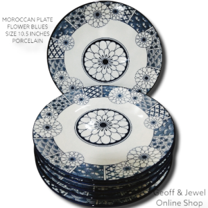 RHYME BLUES DINNER PLATE SIZE 10 INCHES / PORCELAIN WARES  / CERAMIC WARES / CELADON MATERIAL