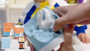 Dowmoo 3D Gypsum Hand Mold Kit – Clone Powder Stereo Hand Casting DIY Craft Model Set