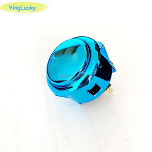 20251 Pcs Copy Sanwa LB-35 Metallic BallTop And Sanwa Style Buttons With Gold Silver Chrome Purple Blue Red Color TO ARCADE