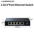 [kkdmm] Horaco 2,5g Ethernet Switch 5 Port 2500 MBit/s Netzwerk Switcher 10g SFP Uplink Hub Internet Splitter Auto MDI/MDIX Plug and Play. 