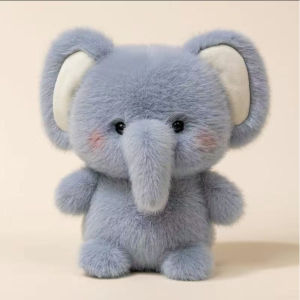 Pet Home-my Plush Doll Toy White Rabbit Elephant Soft Cartoon Cute Hiasan Meja Rumah Tahan Lama Gift