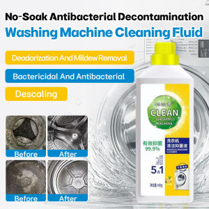 Washing Machine Cleaner Liquid Gentle Formula For Home Users/Deep Cleaning/Removes Stains No Residue/For Drum Washer/Household Use