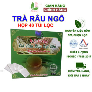 Hộp 40 gói trà râu ngô rau má Bảo Khang trà túi lọc râu bắp lợi tiểu giúp tan sỏi thận lợi tiểu tiểu đêm tiểu buốt