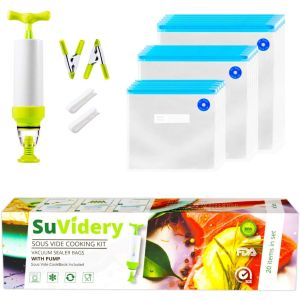 Art Living Premium Food Vacuum Compression Bag With Air Pump Reusable Food Vacuum Storage Bags with 3 Sizes