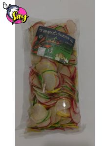 Kerupuk Bawang Warna Warni / Kerupuk Bawang Bibir / Kerupuk Bawang Mentah 250gr (REPACKED)